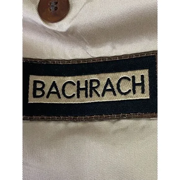 Bachrach‎ Wool and Silk Men's Houndstooth Pattern Blazer Sport Coat Size 40S - Picture 13 of 13